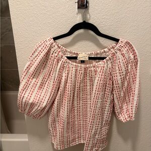 Target Red and White Women's Top